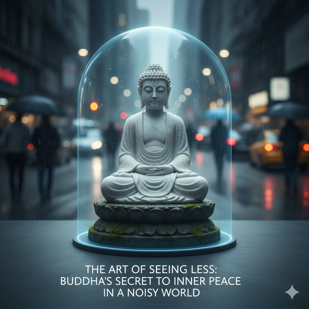 The Art of Seeing Less: Buddha’s Secret to Inner Peace in a Noisy World